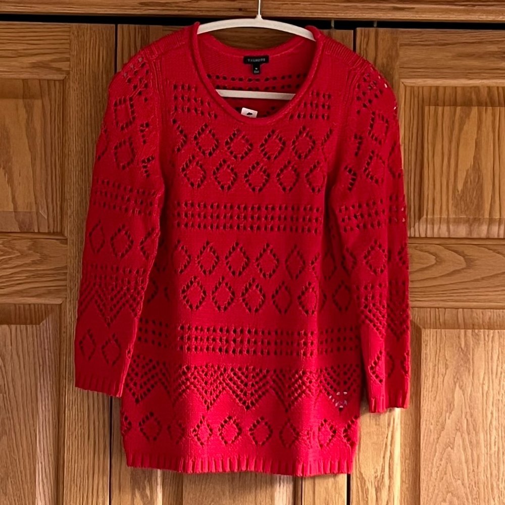 TALBOTS - Pointelle Sweater - NEW with Tag